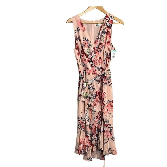 NWT Eliza J Floral Pink Floral Dress - Picture 4 of 5